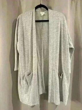 Women’s White&Grey Donni Cardigan